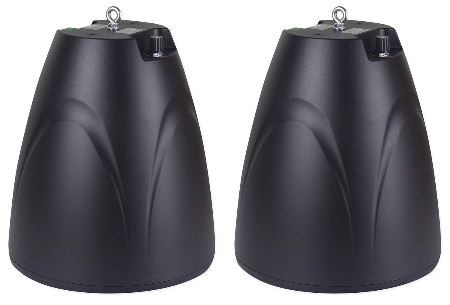 Rockville PEN-65T Black 6.5" 70V/100V/8-Ohm Hanging Pendant Speakers, Clear Sound, Easy Install, Durable Build, Perfect for Restaurants and Bars (2 Item)