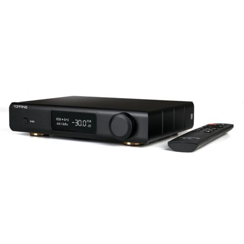Topping D90III Sabre Full Balanced DAC, ES9039SPRO DSD512 PCM 32bit/768kHz, USB/Bluetooth/Optic/Coaxial/AES/IIS Input, RCA/XLR Digital-Analog Audio Converter, Desktop MQA HiFi...