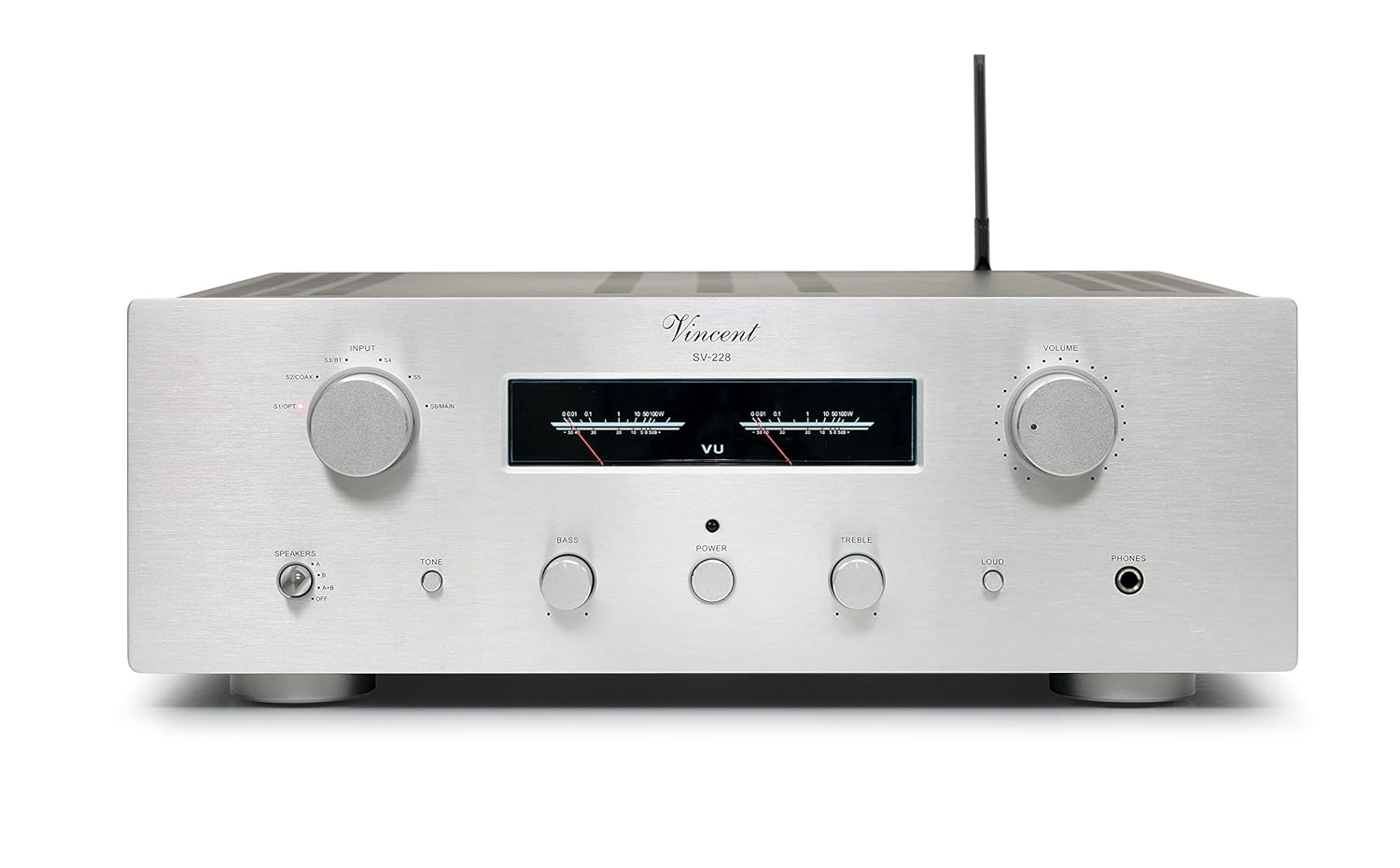 Vincent Audio SV-228 Hybrid Stereo Integrated Amplifier Silver