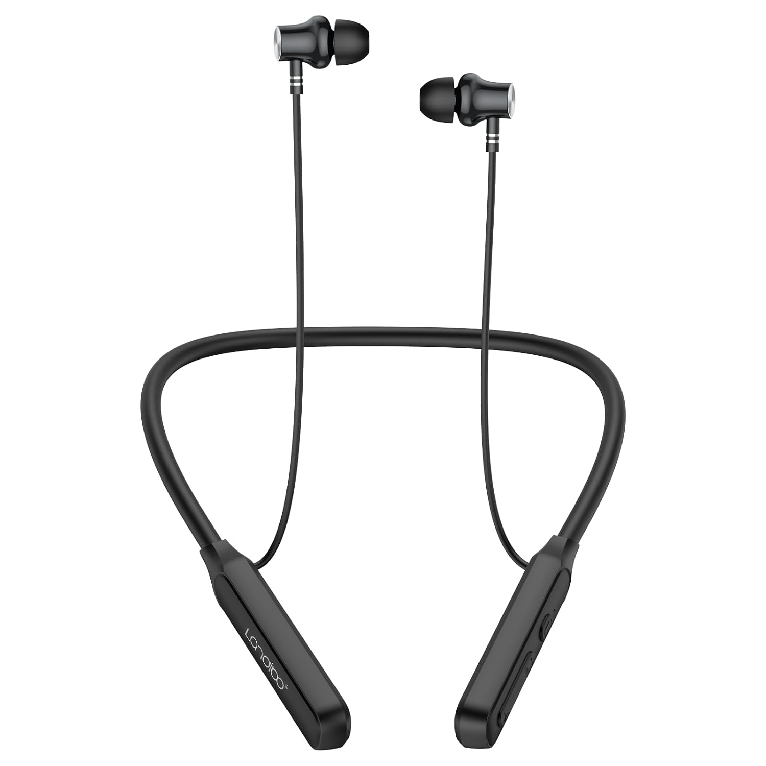 Wireless Earbuds Neckband，V5.2 with Microphone, 35 Hours Playtime, in-Ear Neckband Bluetooth Earbuds，IPX7 sweatproof deep bass is Used for Music Phone Sports. (Black)