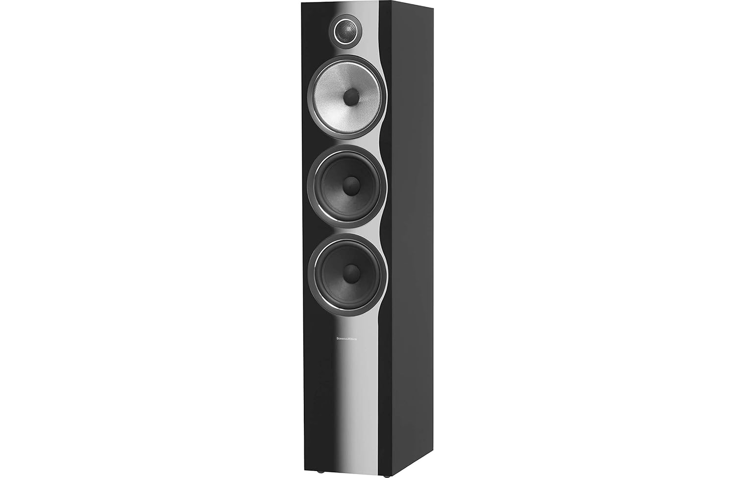 Bowers & Wilkins 703 S2 Floorstanding Speaker – High-Performance Tower Speaker, Aerofoil Woofers with Flowport Technology & Carbon Dome Tweeter, Gloss Black