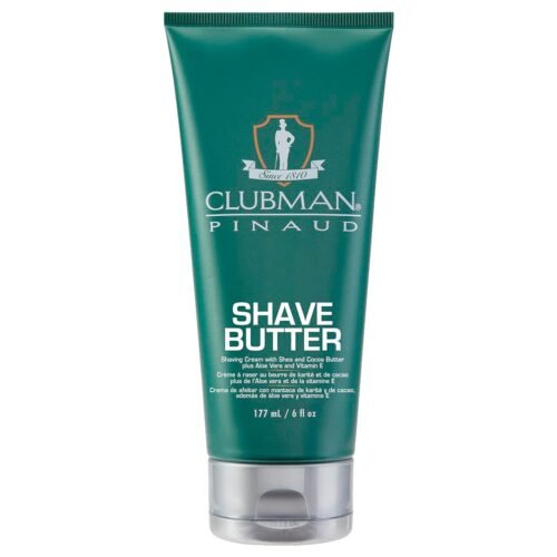 Clubman Pinaud Shave Butter – Enriched with Shea & Cocoa Butter for a Smooth Shave, Shaving Cream for Men, 6 oz