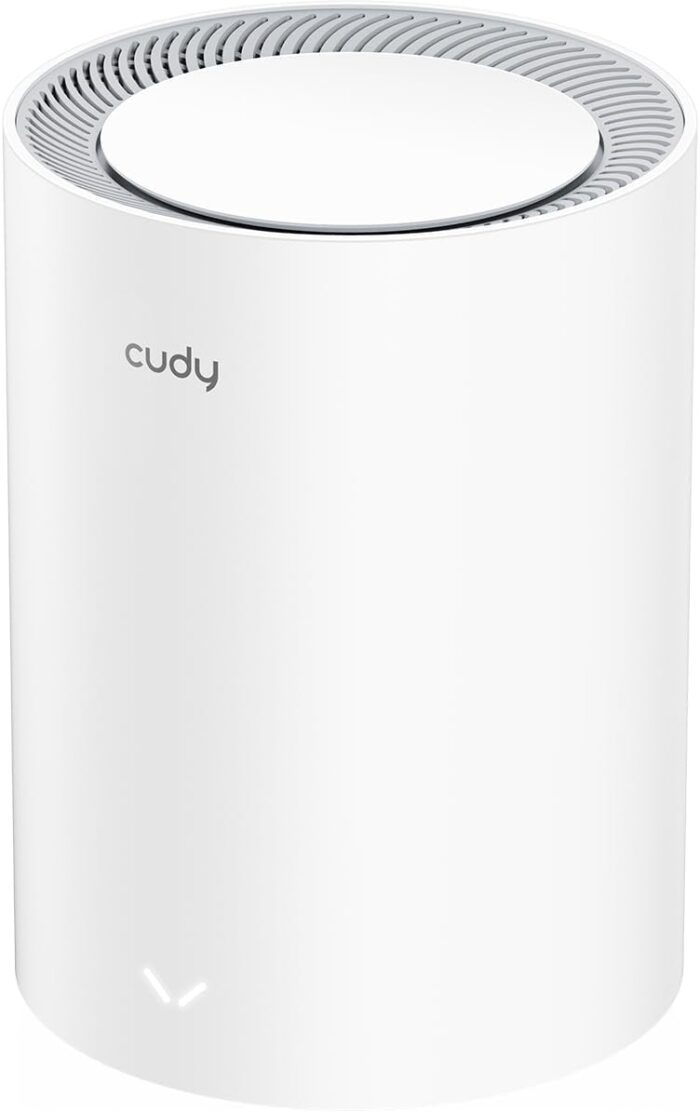 Cudy Dual Band BE3600 WiFi 7 Wi-Fi Mesh System, 3.6 Gbps 160 Mhz, Coverage up to 2500 Sq.ft, 3 Gigabit Ports, Multi-VPN Compatible, Cudy APP Control(M3600 1-Pack)
