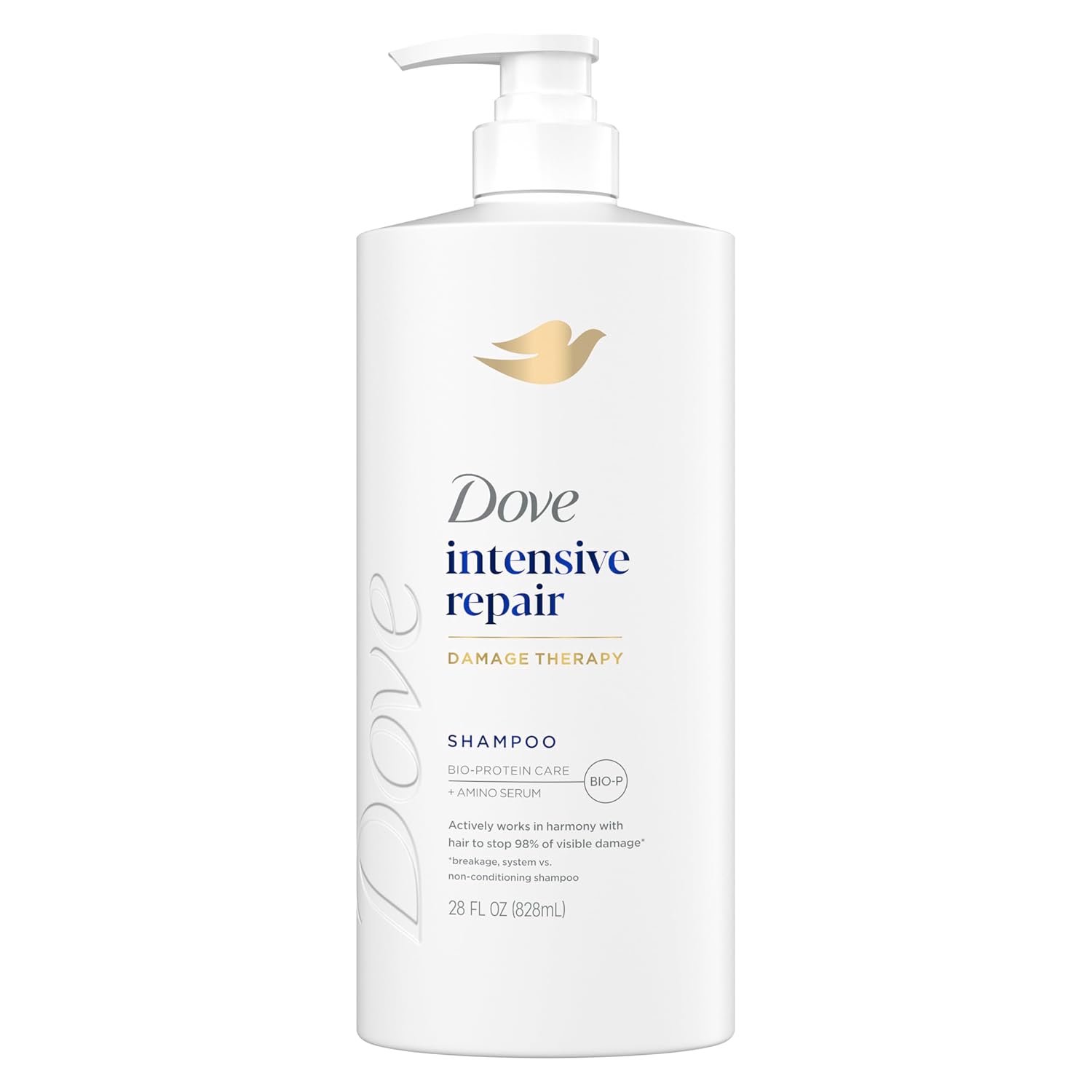 Dove Shampoo Intensive Repair for Damaged Hair with Bio-Protein Care Technology and Amino Serum 28 Fl Oz