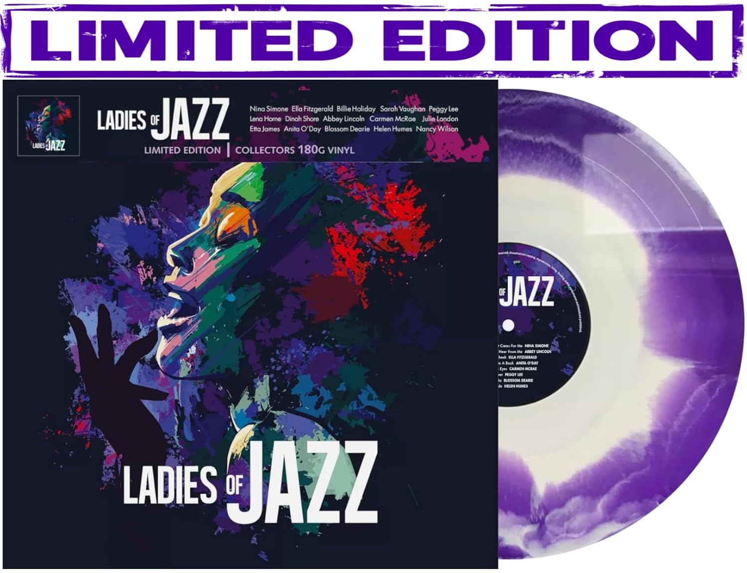 Ladies Of Jazz Lіmited Edіtion Colorеd Vіnyl Nina Simone, Billie Holiday, Ella Fitzgerald, Sarah Vaughan, Etta James & More