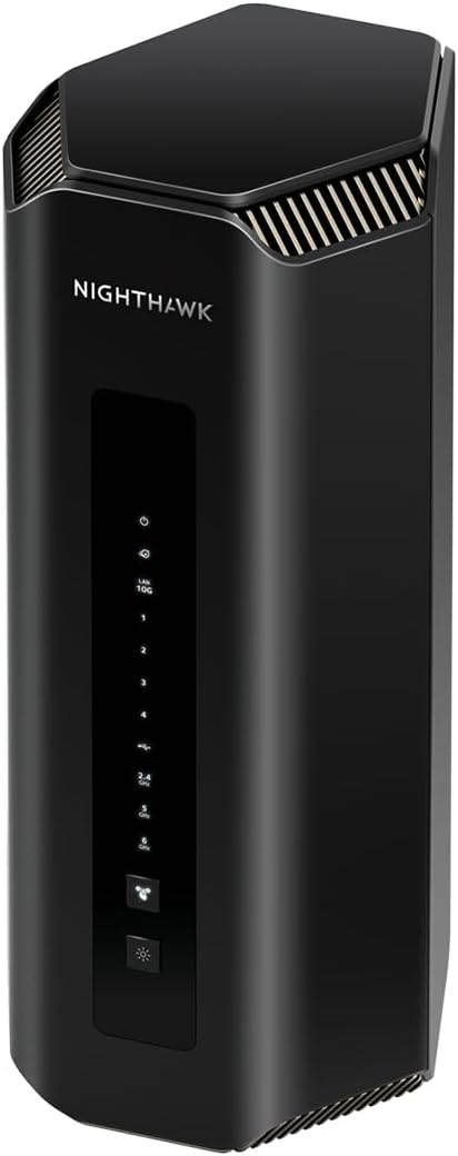 NETGEAR Nighthawk Tri-Band WiFi 7 Router (RS700S) - Security Features, BE19000 Wireless Speed (up to 19 Gbps) – 10 Gig Internet Port - Covers up to 3,500 sq. ft. – 1-Year Armor...