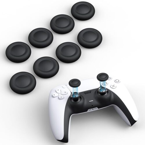 NEWDERY Joystick Replacement Grip Caps for PS4/PS5 Controller, PS5/PS4 Thumb Grips Caps, Anti-Stickiness, Anti-Slip, Anti-Scratch, Anti-Fingerprint, PS4/PS5 Joystick Caps...