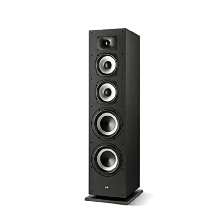 Polk Monitor XT70 Large Tower Speaker - Hi-Res Audio Certified, Dolby Atmos & DTS:X Compatible, 1" Tweeter, (2) 6.5" Dynamically Balanced Woofers, (2) 8" Passive Radiators...