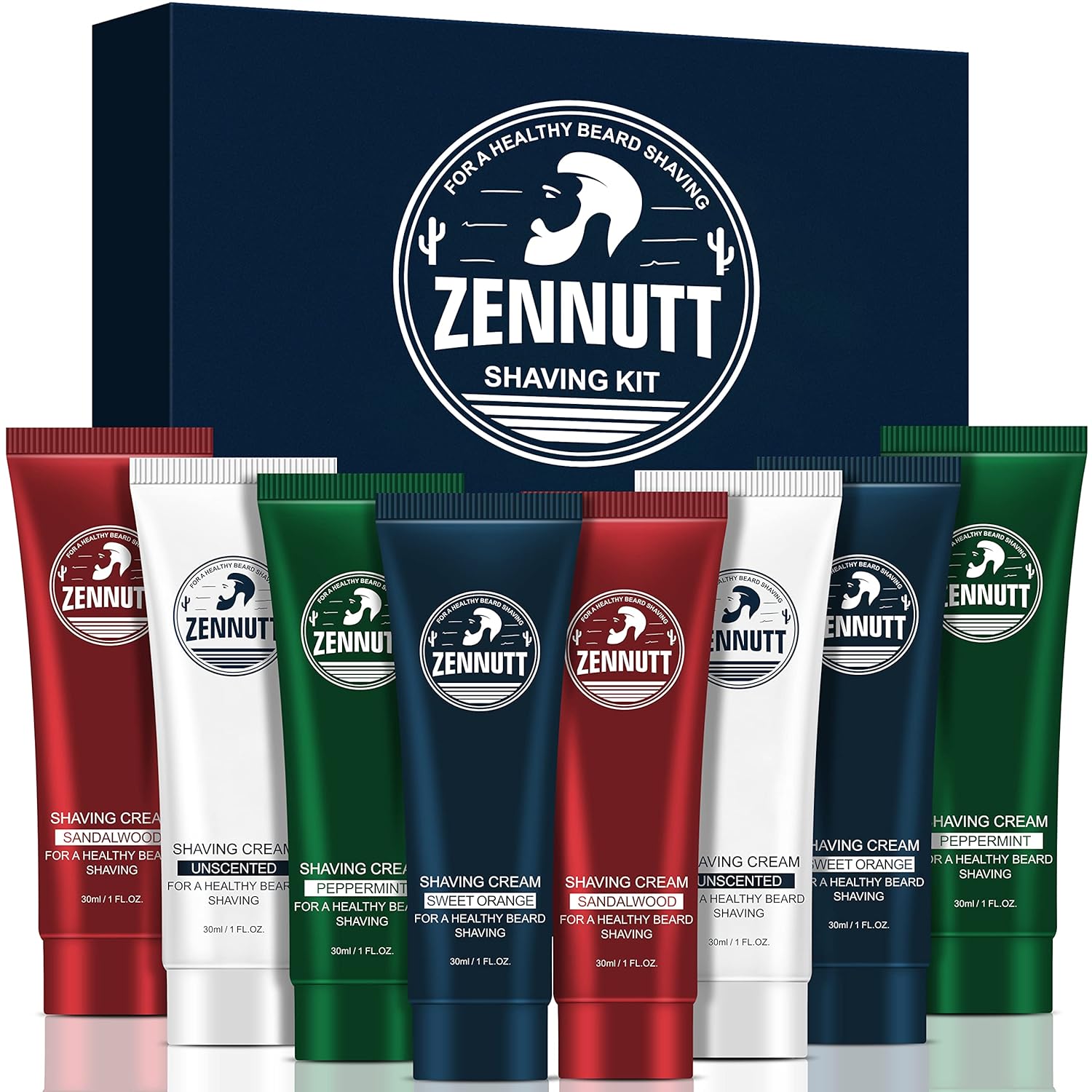 Shaving Cream Mens,8 PCS Travel Shave Cream Gift Set Close Shave Luxury Mens Shaving Cream Kit Unique Gift for Christmas Stocking Stuffers Birthday Gifts for Men Him Dad Adult…