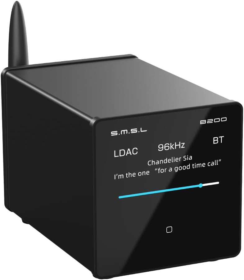 SMSL B200 Decoder Receiver Bluetooth 5.1 Audio Preamplifier CS43131 Chip RCA Output Coaxial Optical Output USB Input