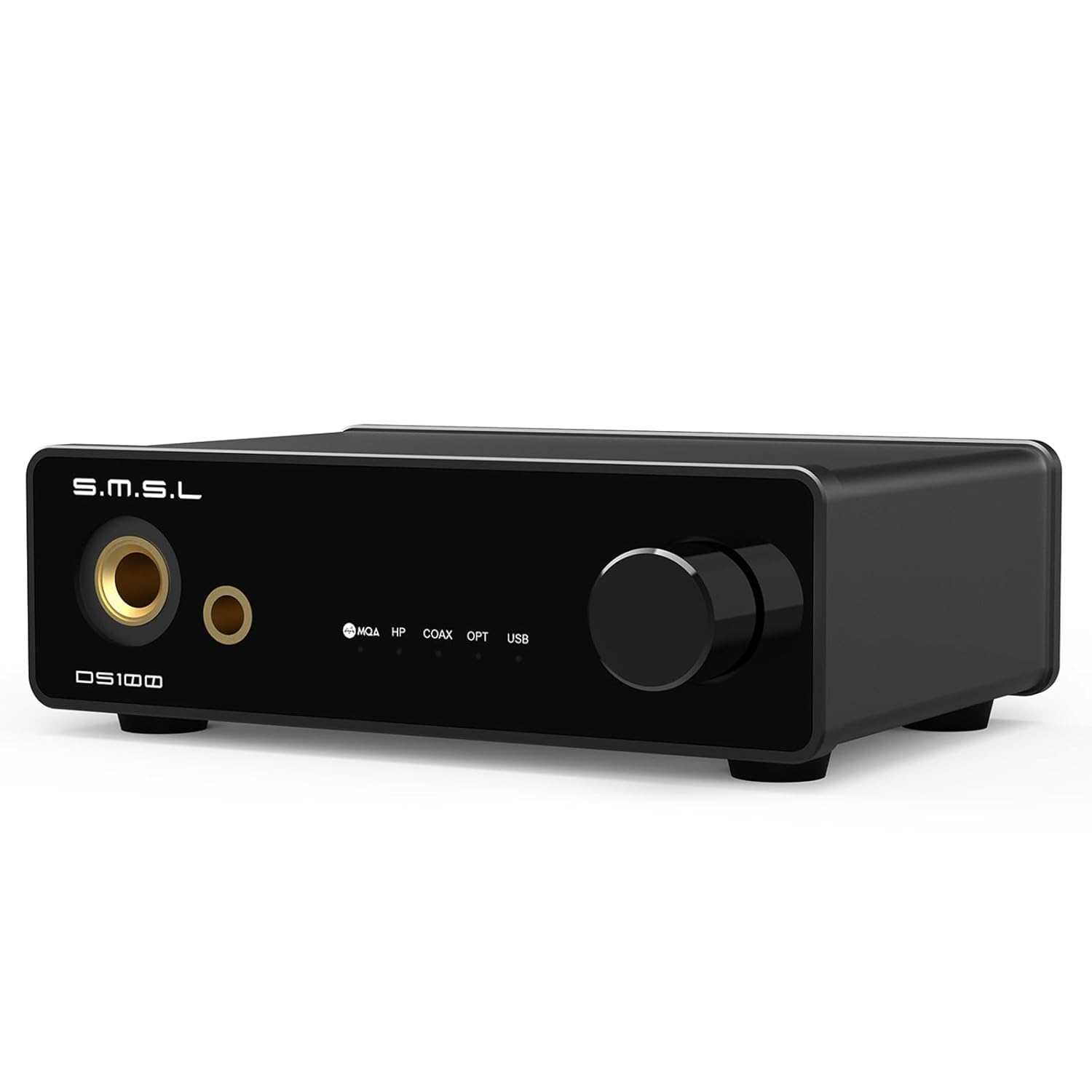 SMSL DS100 MQA DAC Headphone Amp with CS43131 Chip for PC Mini Stereo Headphone Amplifier Combo USB Optical Coaxial to RCA 6.35mm & 4.4mm Headphone Output XU316 768kHz/32Bit…