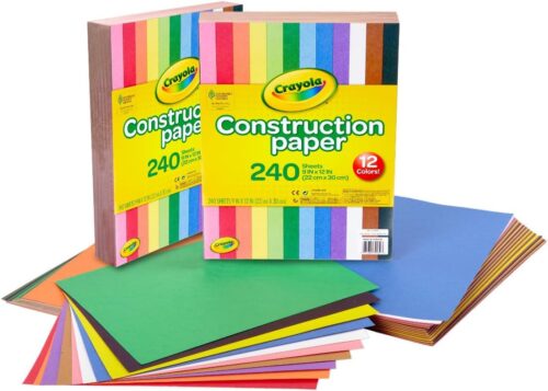 Crayola Construction Paper - 480ct (2pck), Bulk Teacher Supplies, Back to School Essentials For Kids, Classroom Must Have, Arts & Crafts Art Paper
