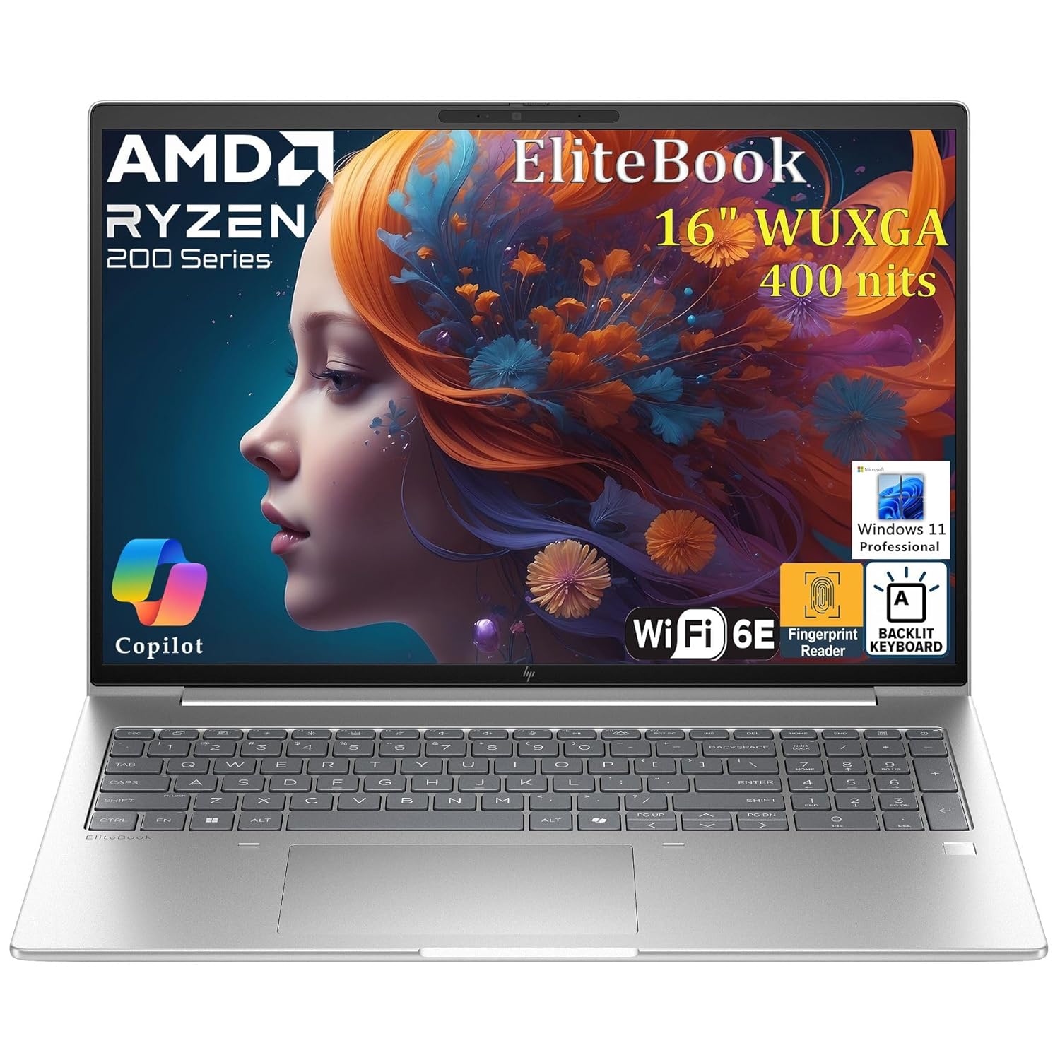 HP 2026 Newly Released Elitebook 16″ Business Laptop Computer, Copilot Ai, AMD Ryzen 5 (Beat i5-1345u), 16gb Ddr5, 512gb Pcie Ssd, Fhd+, WiFi 6e, Backlit Keyboard, Fingerprint…