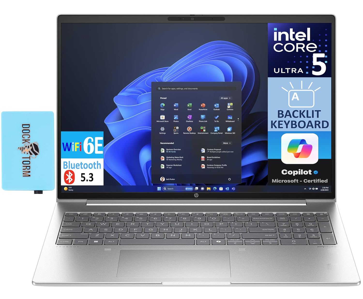 HP Probook 460 G11(Replace 450) Laptop 16.0″ FHD+ Display (Intel Ultra 5-125U (> i7-1355U), 16GB DDR5, 512GB SSD, Intel Graphics, Backlit KB, WiFi 6E, Webcam, BT 5.3, Win11P)…