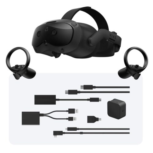 HTC Vive Focus Vision Wired Bundle - VR Headset with DisplayPort PC Streaming Kit