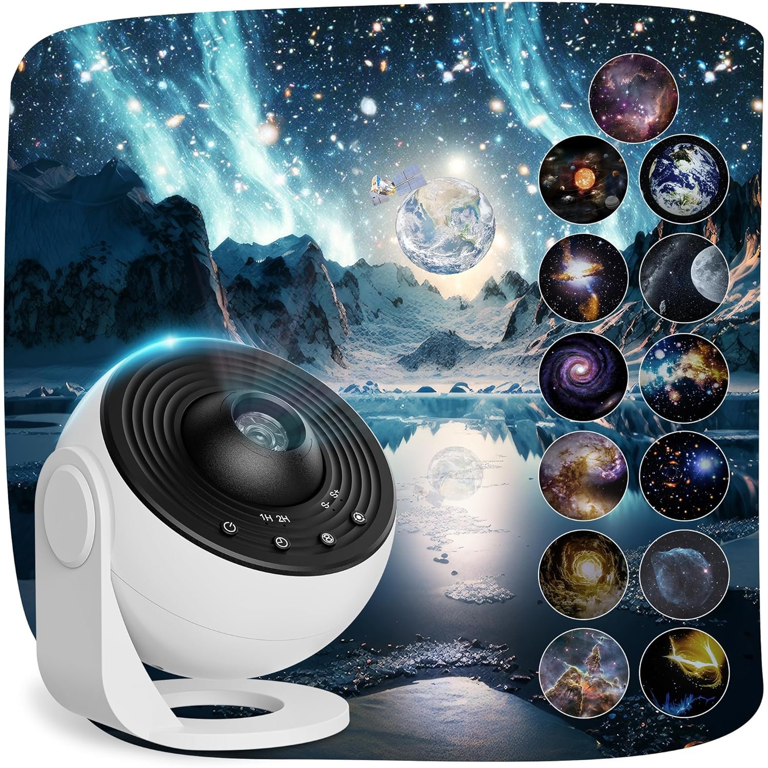 Planetarium Projector Pro for Bedroom, 13 in 1 Star Projector Galaxy Light, Ceiling Night Light Milky Way Mood Lighting with Timer, LED Space Galaxy Lamp Bedroom Room Decor for…