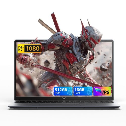 2025 Laptop,15.6-inch IPS with Windows 11 PRO Laptop with Quad-Core N95(Up to 3.4GHz),16GB DDR4 512GB SSD,Metal Shell, BT5.0, 5G WiFi, USB3.2, Type_C, Webcam, 38Wh Battery