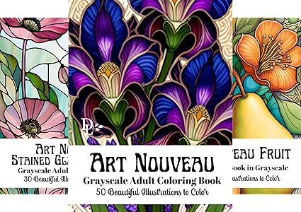Art Nouveau Coloring Books