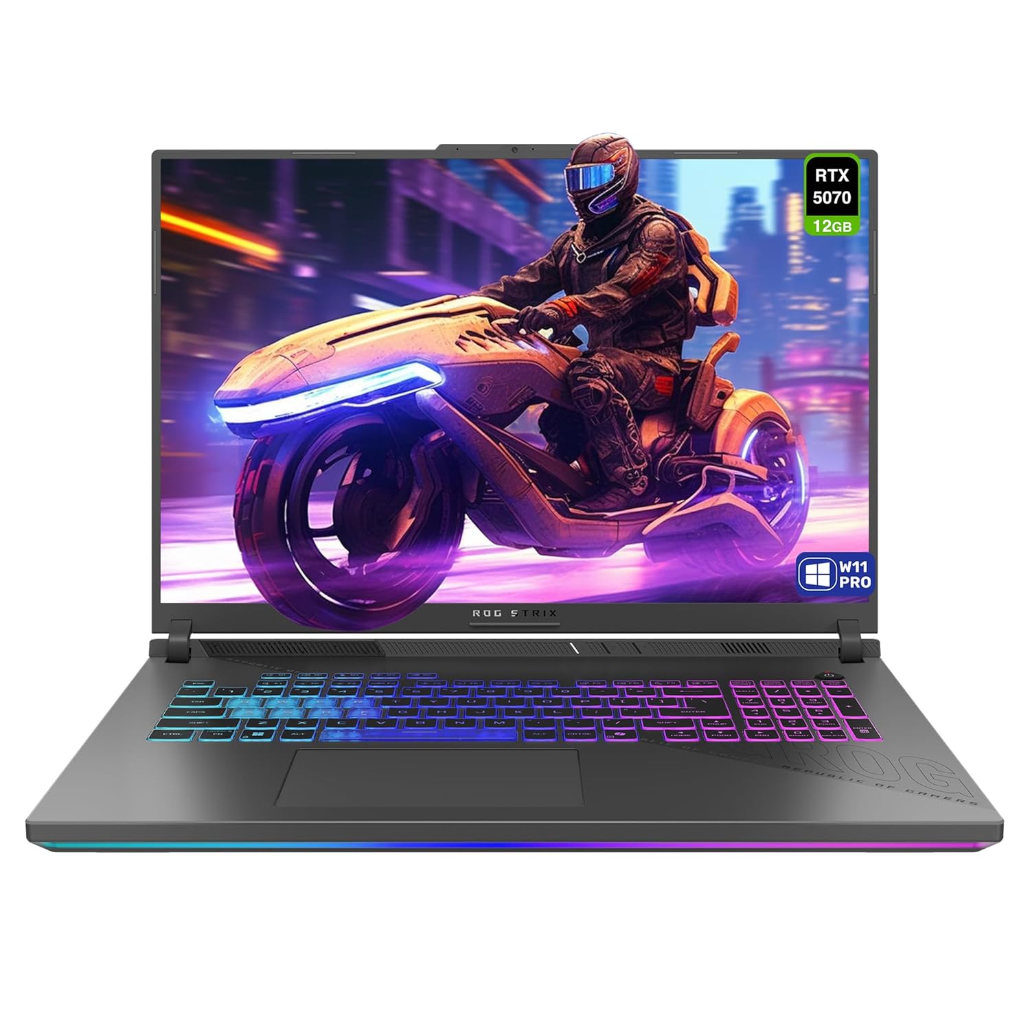 ASUS ROG Strix G18 Gaming Laptop, AMD Ryzen 9-9955HX, 64 GB DDR5 RAM, 2 TB PCIe SSD, 18″ 2.5K (2560×1600) 240Hz Display, Nvidia G-Force RTX 5070, 4-Zone RGB Keyboard, W11 Pro,…