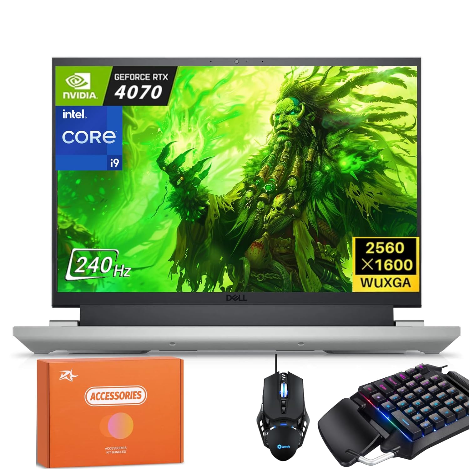 Dell G16 7630 Gaming Laptop, 16″ QHD+(2560×1600) 240Hz, Intel 24 Core i9 13900HX, GeForce RTX 4070, 64 GB DDR5, 2 TB SSD, Wi-Fi 6, Backlit Keyboard, One-Handed Keyboard, Windows…