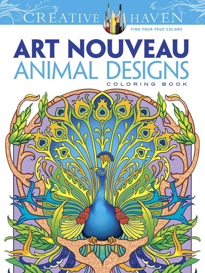 Dover Creative Haven Art Nouveau Animal Designs Coloring Book