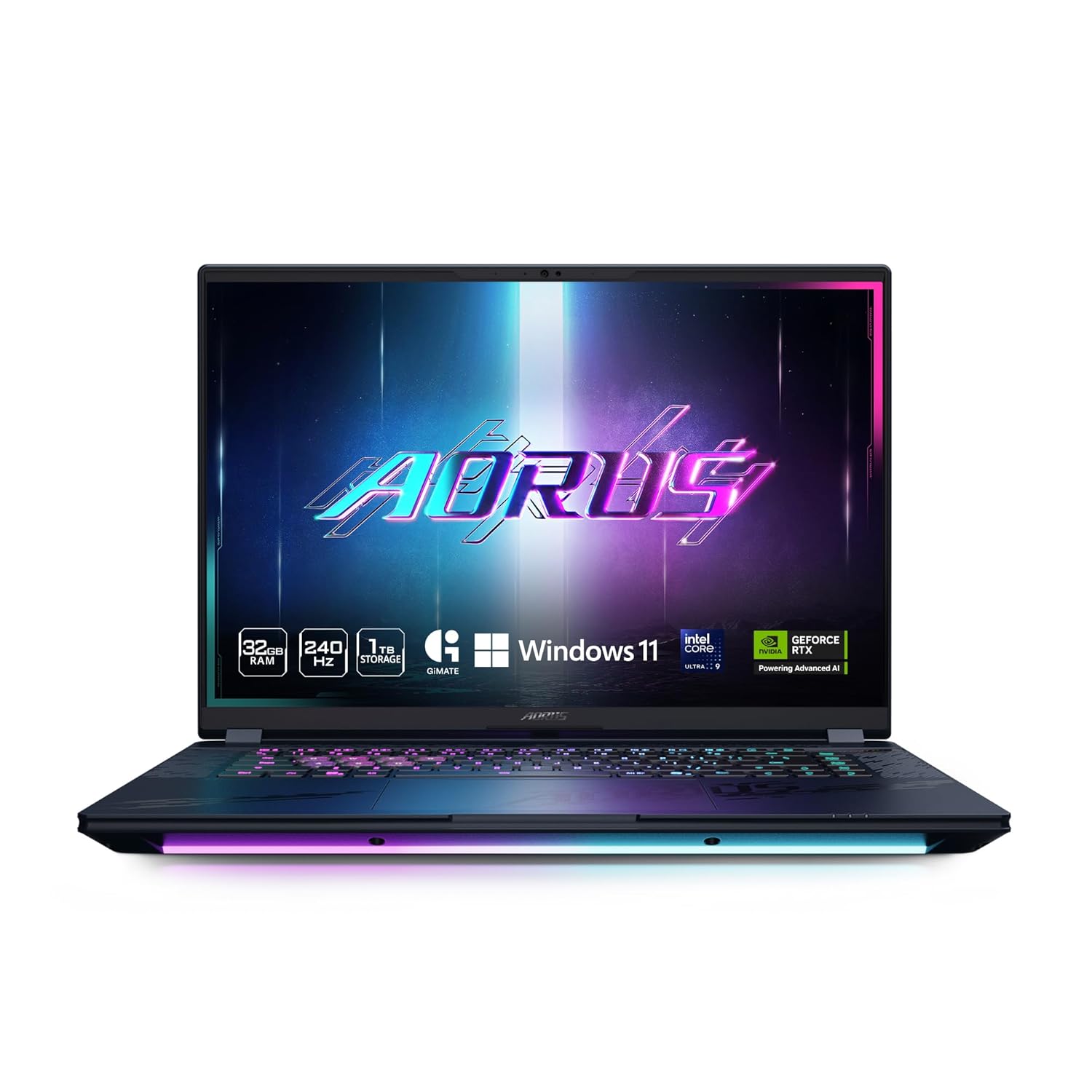 GIGABYTE – AORUS Master 16 Gaming Laptop – 240Hz 2560×1600 OLED – NVIDIA GeForce RTX 5080 – Intel Core Ultra 9 275HX – 1TB SSD with 32GB DDR5 RAM – Windows 11 Home AD (AORUS…