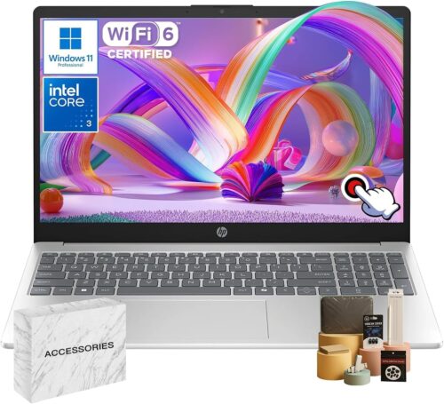 HP 2025 Touchscreen Laptop • Intel i3-1315U(Up to 4.5GHz) • 64 GB RAM • 2 TB SSD • 15.6" 250 nits Anti-Glare Display • Copilot-AI Chat • Windows11 Pro Computer for Business &...