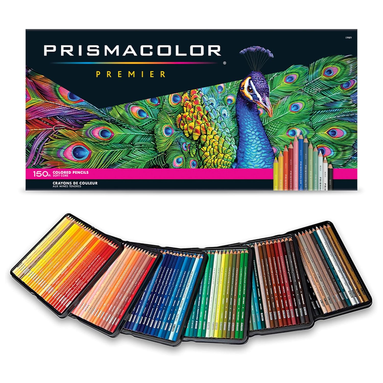 Prismacolor Premier Colored Pencils, Soft Core, Assorted Colors, 150 Count - Durable, Vibrant, Ultra-Smooth, Adult Coloring, Drawing, Sketching, Arts & Crafts
