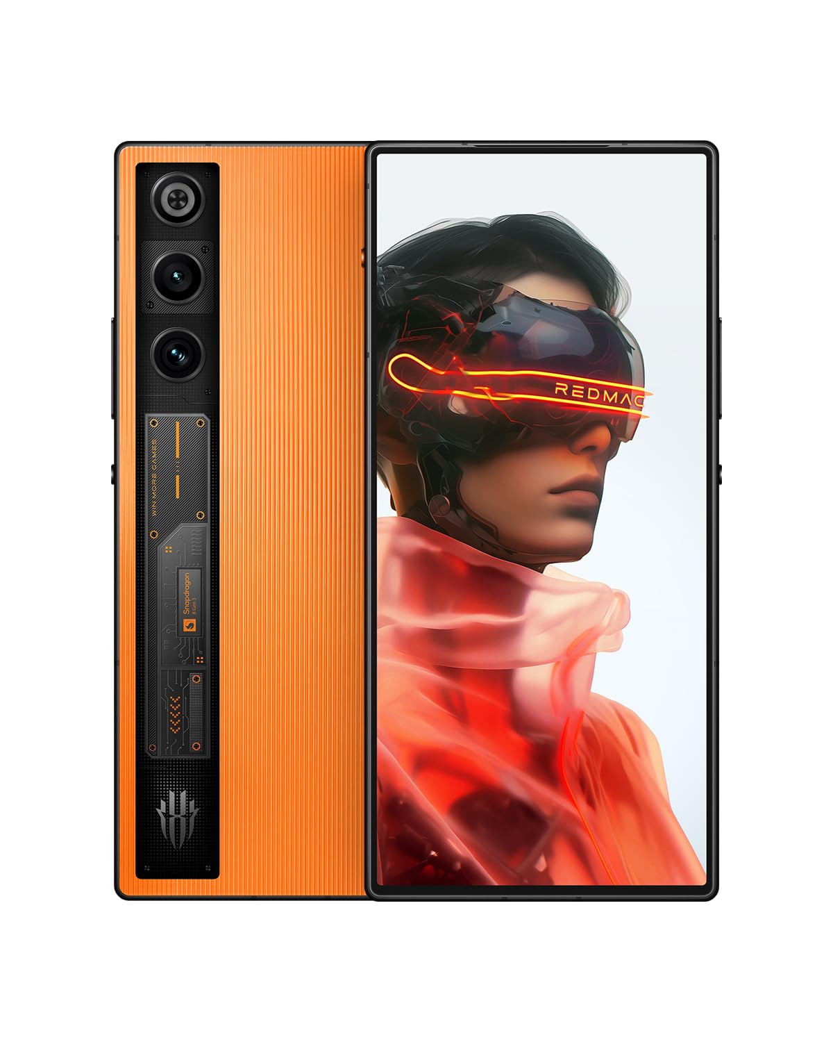 REDMAGIC 10 Air Smartphone 5G, 120Hz Gaming Phone, 6.8″ FHD+, Under Display Camera, 5860mAh Android Phone, 16+512GB, 80W Charger, Dual-Sim, US Unlocked Cell Phone Orange