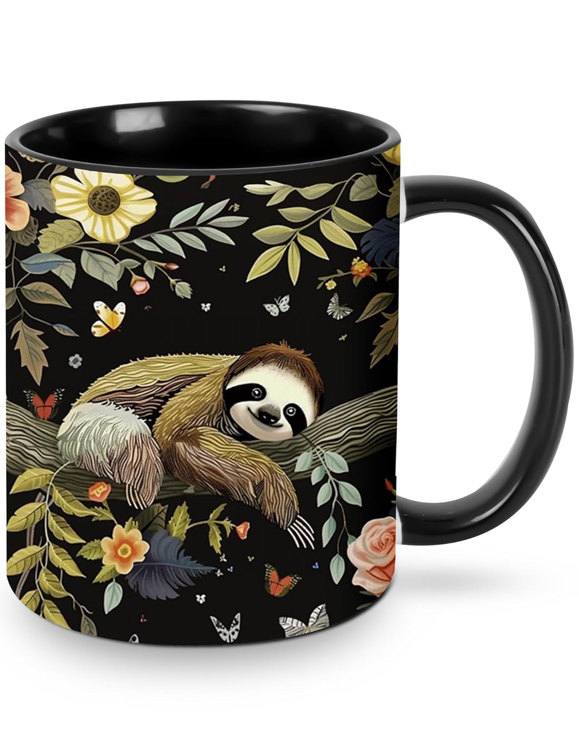 Sloth Coffee Mug 11OZ Funny Ceramic Tea Cup Kitchen Decor Novelty Mugs for Home Office Travel