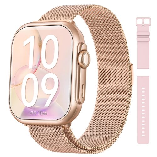 Smart Watch for Women Men Fitness: Smart Watch for iPhone&Android Bluetooth Call with SpO2 Sleep Heart Rate Monitor,IP68,Fitness Tracker with 120+Sport,Reloj Inteligente 30...