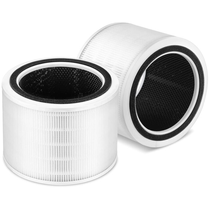 2 Pack Core 200S Replacement Filter, Compatible with LEVOIT Core 200S Core 200S-P Smart WiFi Air Purifier, Compare Part# Core 200S-RF, Core 200S-P, White