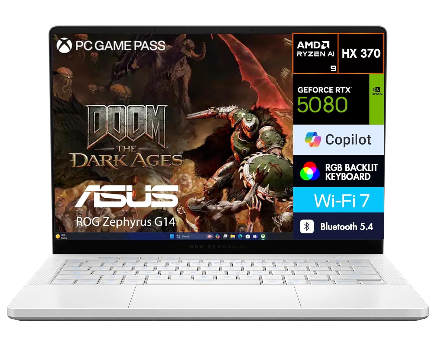 ASUS ROG Zephyrus G14 AI Gaming Laptop 14.0″ 2.8K (AMD Ryzen AI 9 HX 370, GeForce RTX 5080 16GB, 32GB LPDDR5X, 8TB PCIe SSD, Win 11 Home) (Renewed)