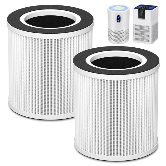 B-D02L/M05 Replacement Filter, Compatible with MOOKA B-D02L & M05, for VEWIOR B-D02U, for KOIOS B-D02L, for Tailulu D10 Air Purifi-er, H13 HEPA Filter for MOOKA B-D02L...
