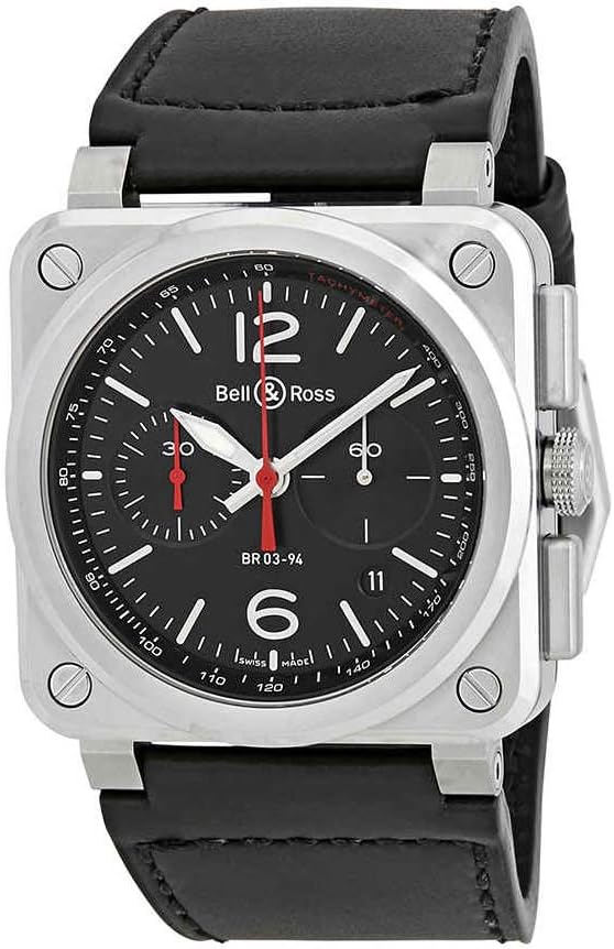 Bell and Ross Aviation Automatic Chronograph Men’s Watch BR0394-BLC-ST-SCA