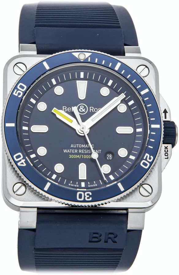 Bell and Ross Diver Automatic Blue Dial Men’s Watch BR0392-D-BU-ST/SRB