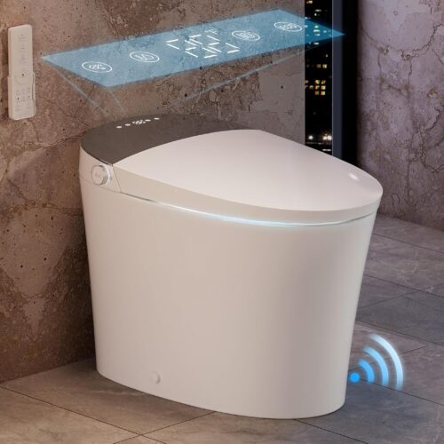 CANEST Smart Toilet with Bidet Built in, 1000 Gram MaP Flush Score, Bidet Toilet 12" Rough-in, Dual-Flush 1.1/1.6GPF with 17" ADA Comfort Chair Height Seat, Auto Open Close,...