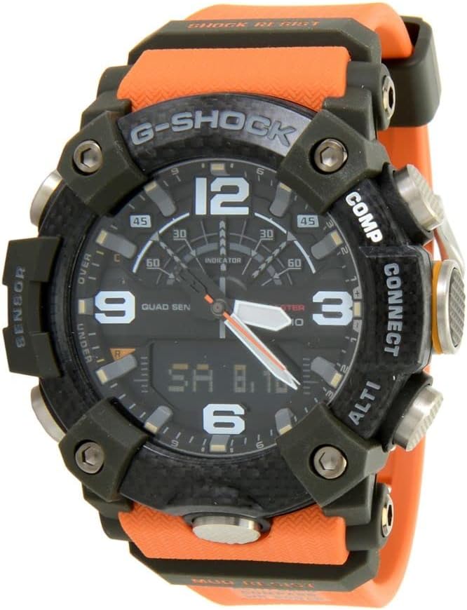 Casio G-Shock Men’s Analog-Digital GGB100-1A9 Watch Black, Black/Orange, L, Sport