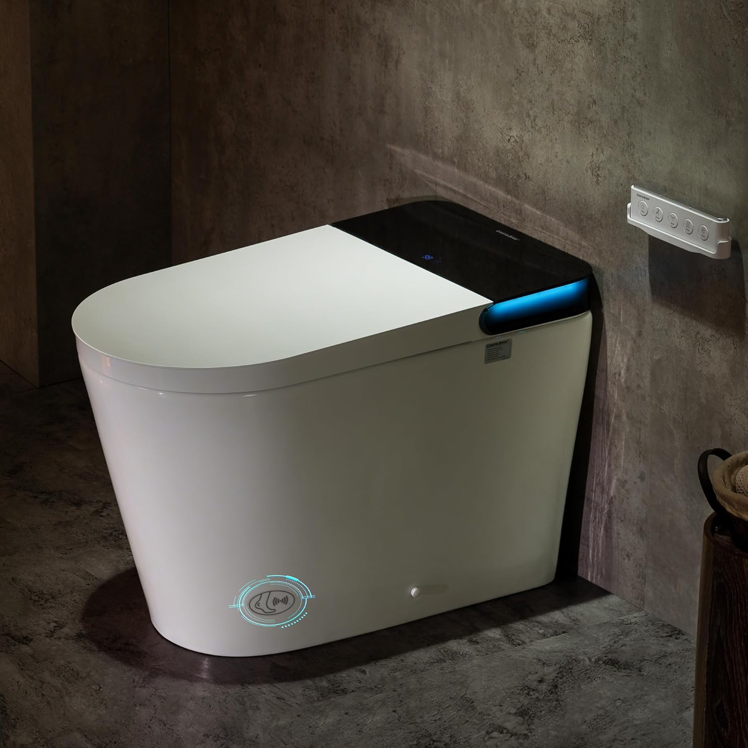 Casta Diva Smart Toilet with Bidet Built in, Auto Open Close, Foot Sensor, 1000 MaP Auto Flushing, ADA Comfort Height, Artistic Lighting, Smart Heated Seat, Foam Dispenser, Tank…