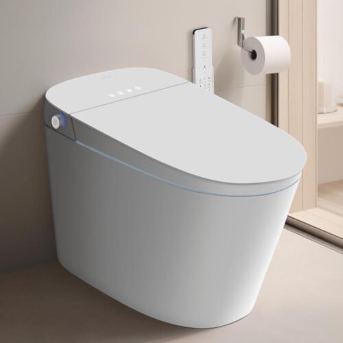 EPLO Smart Toilet Bidet with Tank Built In,Auto Open Close Lid,ADA Comfort Height,Dual Auto Flush,1000 Gram MaP Flushing Score,Heated seat,Modern Elongated One Piece Bidet...