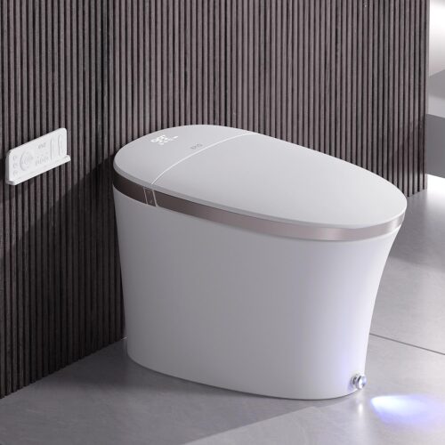 EPLO Smart Toilet with Bidet Built In, Luxury Bidet with Heated Seat ADA Comfort Height & Foam Dispenser, Elongated Japanese Toilet with Automatic Flush, Dryer, Night Light,...