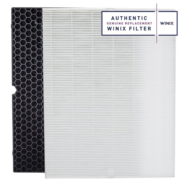 Genuine Winix 116130 Replacement Filter H for 5500-2 Air Purifier , 16.25"L x 12.5"W x 1.5"Th, White