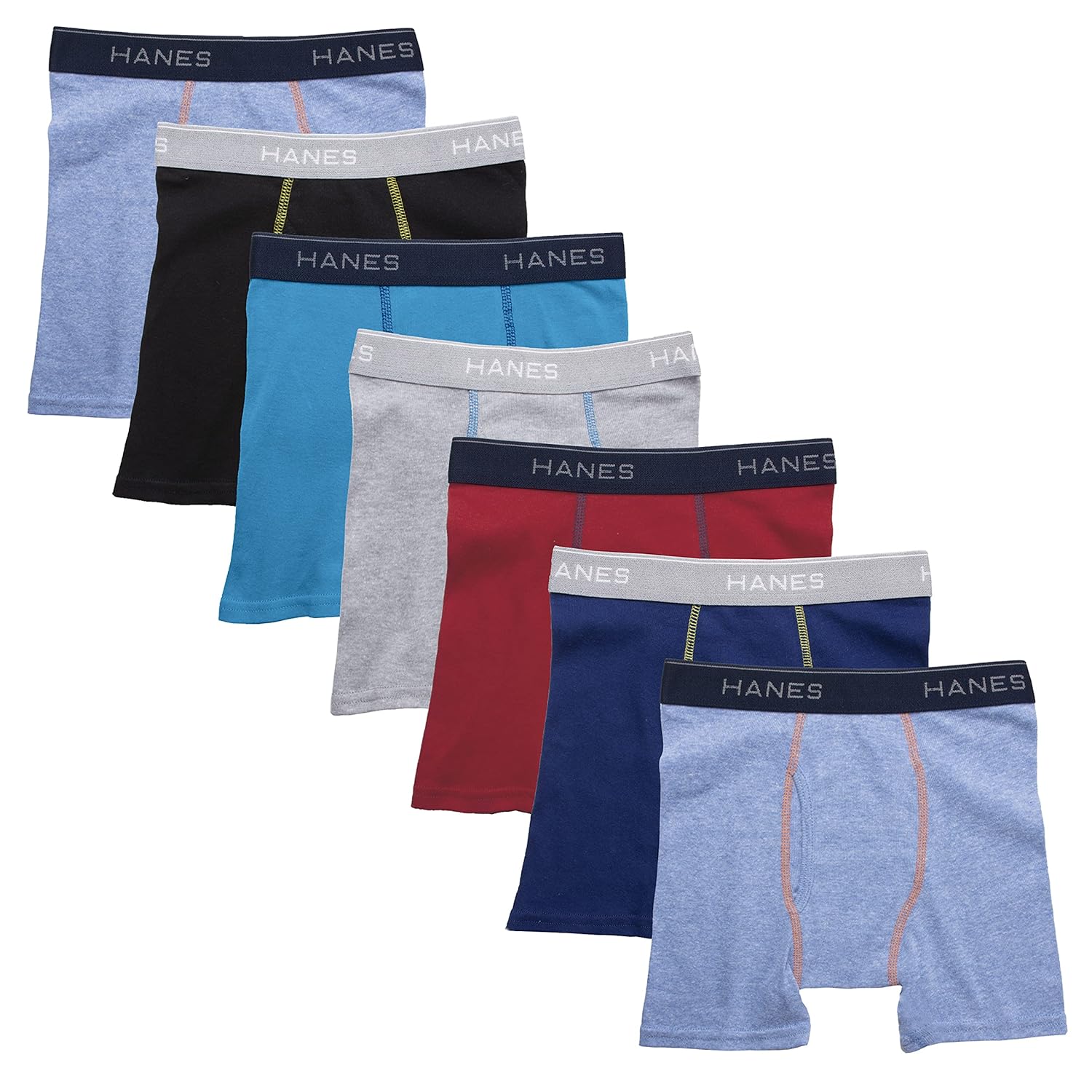 Hanes boys Hanes Boys’ and Toddler Underwear, Comfort Flex Wb Boxer Briefs, 10-pack