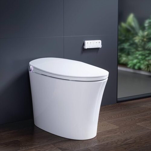 HOROW T33 Smart Toilet With Bidet Clean Water Washing, Plasma Air, ADA Compliant One Piece Toilet With MAP 1000g Powerful Flush, Heated Toilet Seat, Warm Dryer, Night Light,...