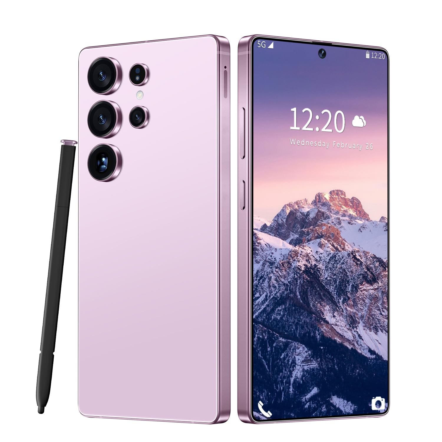 Huness I25 Ultra Unlocked Cell Phone,Built in Pen,16+1TB Unlocked Phone, Android 14 Battery 7000mAh 6.99″ HD Screen Smartphone, 5G/Face ID/Fingerprint Lock/Dual SIM/GPS (Purple,…