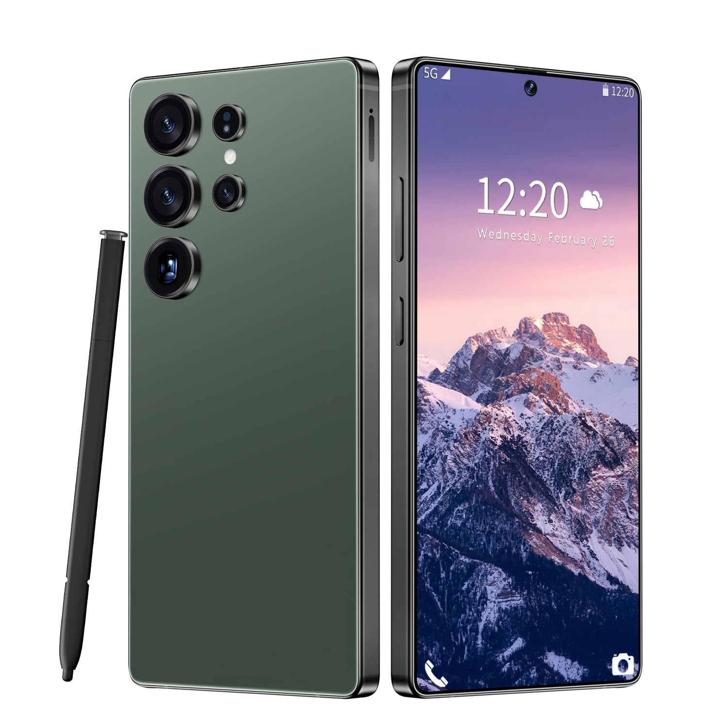 Huness I25 Ultra Unlocked Cell Phone,Built in Pen,16+1TB Unlocked Phone, Android 14 Battery 7000mAh 6.99″ HD Screen Smartphone, 5G/Face ID/Fingerprint Lock/Dual SIM/GPS (Green,…