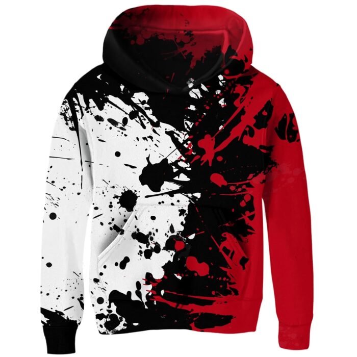 Idgreatim Kids 3D Graphic Pullover Hoodies Warm Thick Hooded Sweatshirt for Boys Girls 6-16 Years