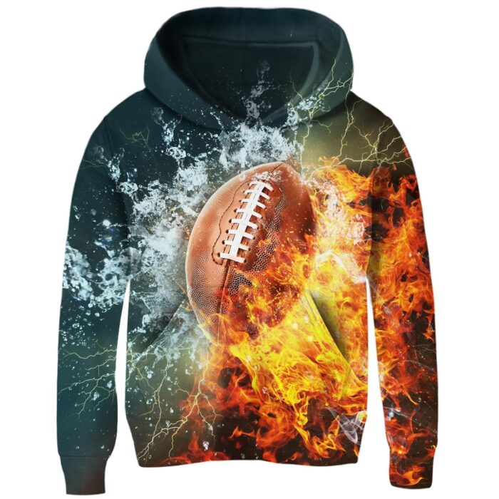 Idgreatim Kids 3D Graphic Pullover Hoodies Warm Thick Hooded Sweatshirt for Boys Girls 6-16 Years