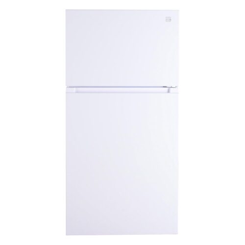 Kenmore 33 in. 20.4 cu. ft Capacity Refrigerator/Freezer with Full-Width Adjustable Glass Shelving, Humidity Control Crispers, Ice Maker, ENERGY STAR Certified, White