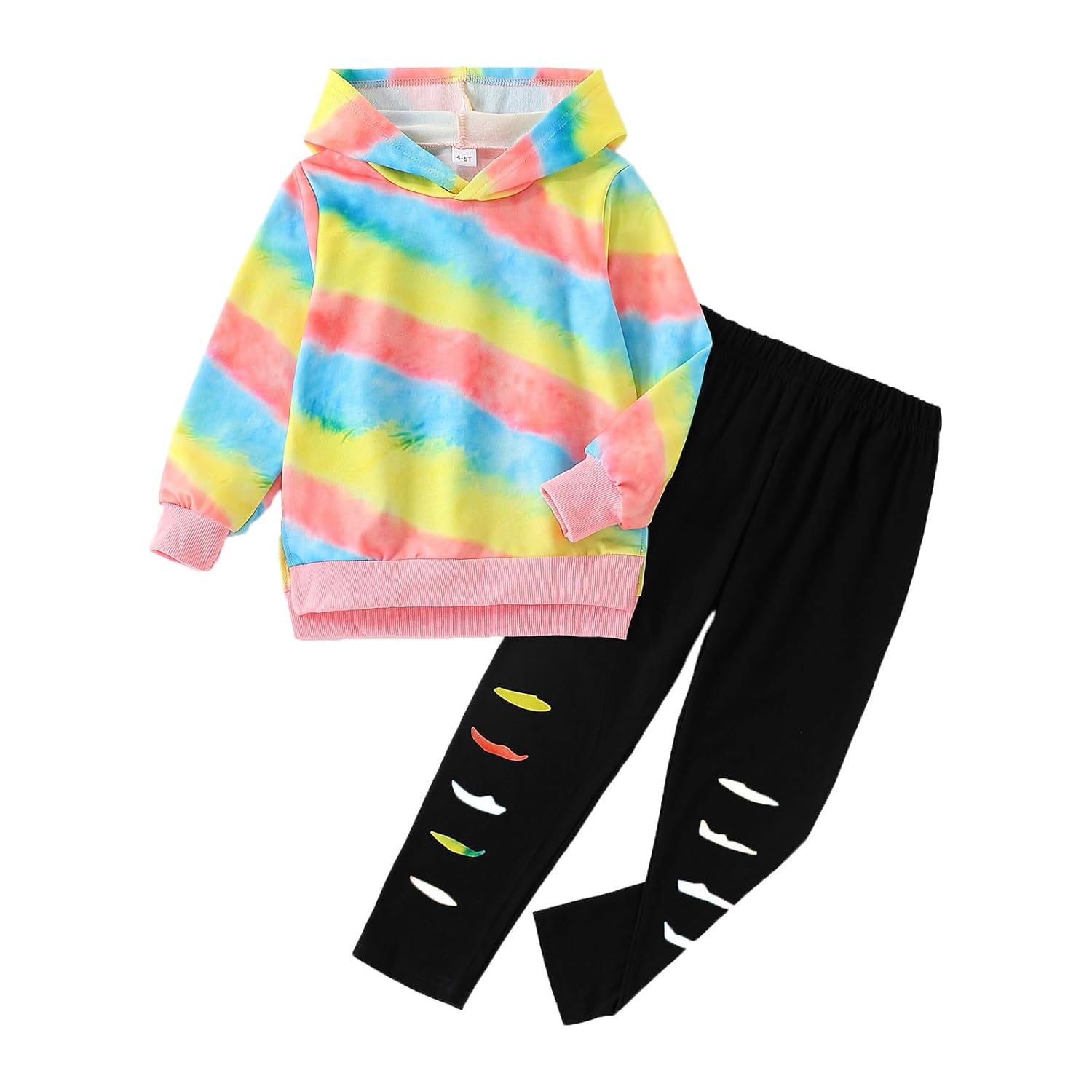 Kid Girls Clothes – Girls Outfits Tie Dye Tops and Leggings Pants 2 Piece Spring Clothes Set